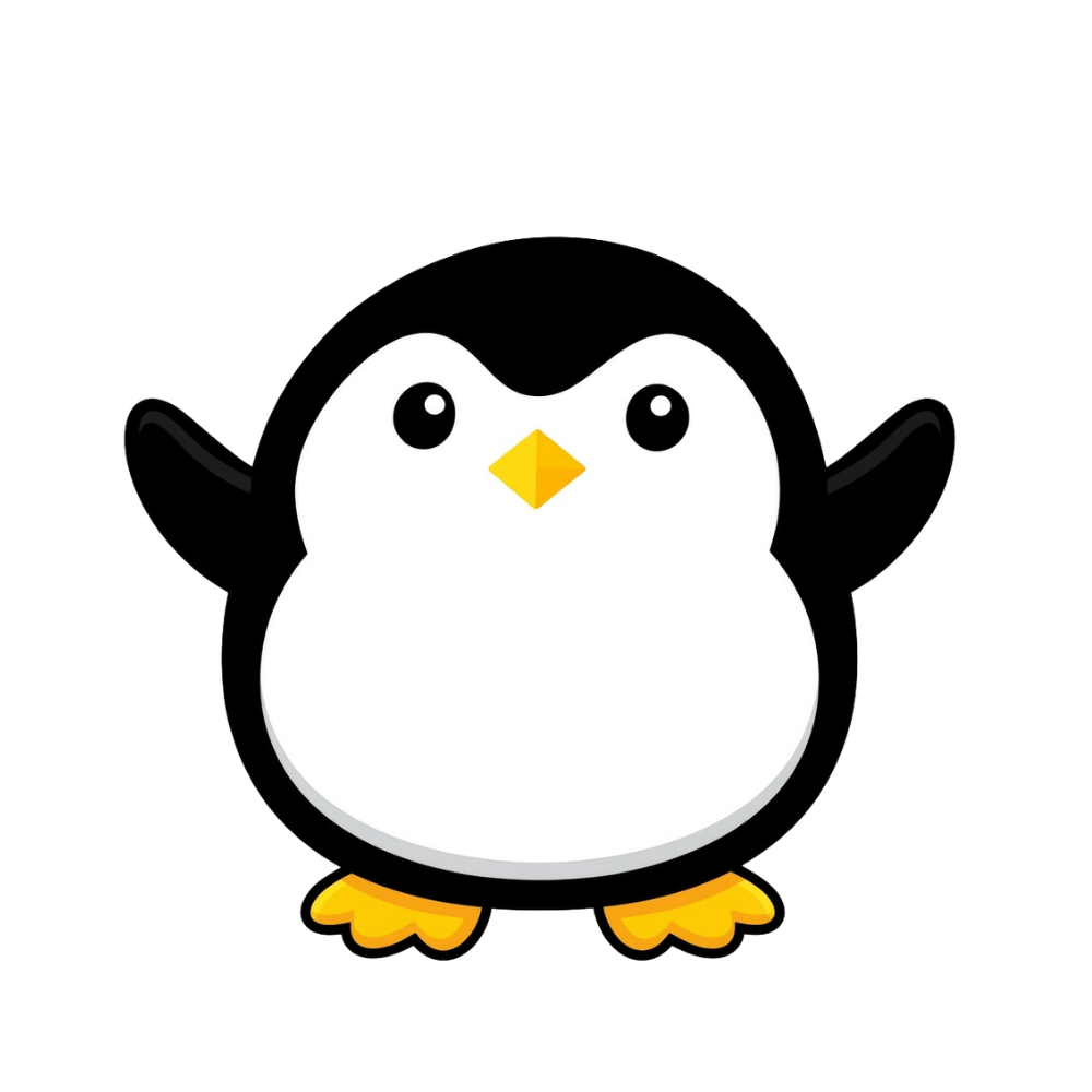 PinguPOS mascot — a friendly round penguin